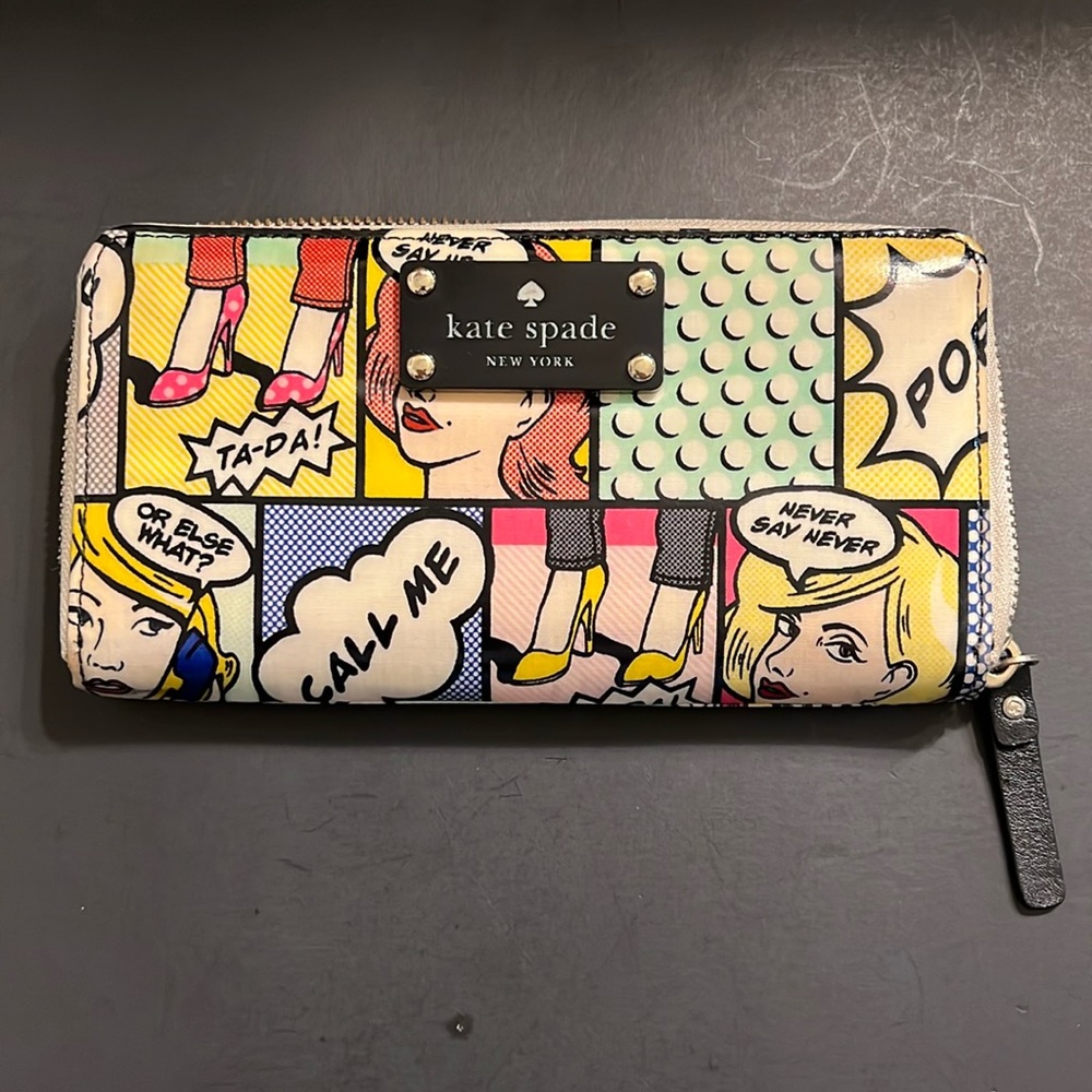 Kate Spade Retro Comic Pop Art Wallet